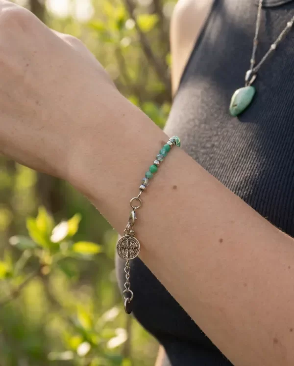 Producto - Pulsera San Benito Abad (Verde Mar) - 2