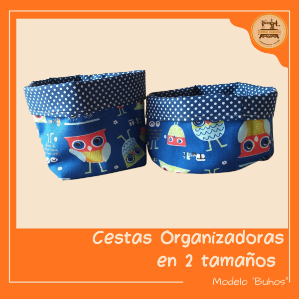 Producto - Cestas Organizadoras "Búhos" X 2