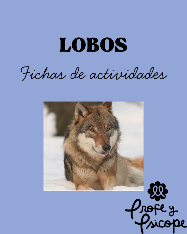 Producto - Fichas de actividades Lobos