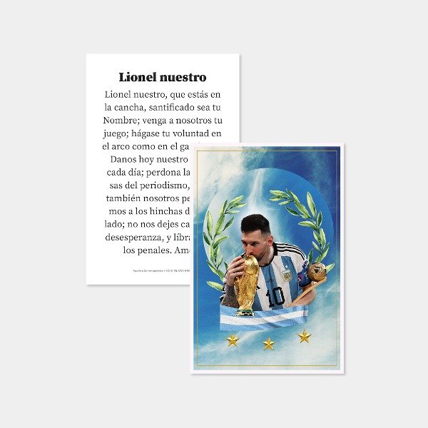 Producto - Estampita MESSI