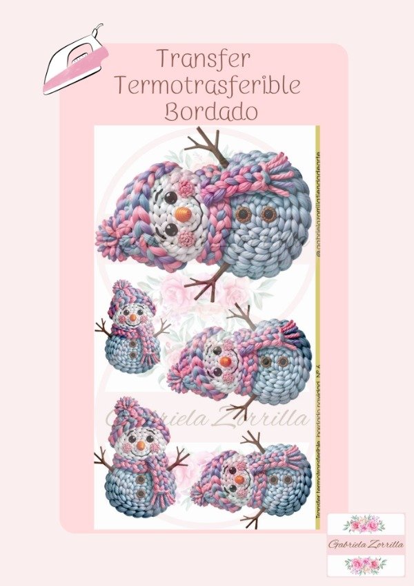 Producto - Transfer Termo transferible bordado Navidad N-6
