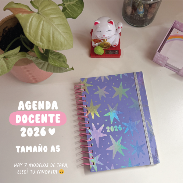 Producto - Agenda docente 2026 - Tamaño A5 - PREVENTA
