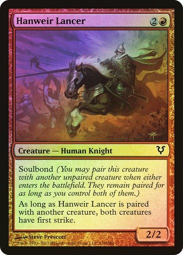 Producto - Hanweir Lancer Foil  Avacyn Restored