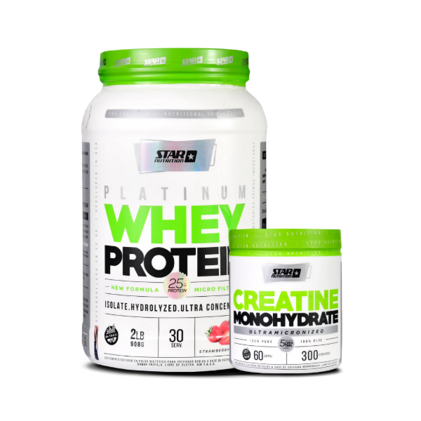 Producto - COMBO STAR NUTRITION - PROTEINA 2 LB. + CREATINA 300 GRS.