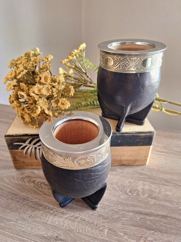 Producto - Mate imperial de madera y alpaca negro