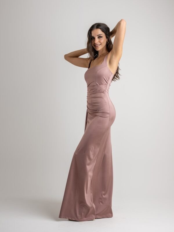 Producto - Vestido Largo al cuerpo Rosa Palo - 1