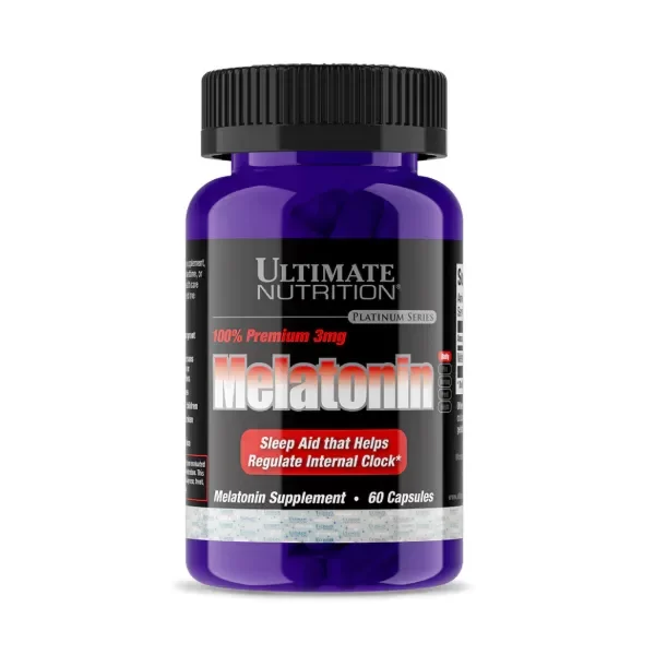 Producto - Melatonina 100 porciento 60 Cápsulas - Ultimate Nutrition