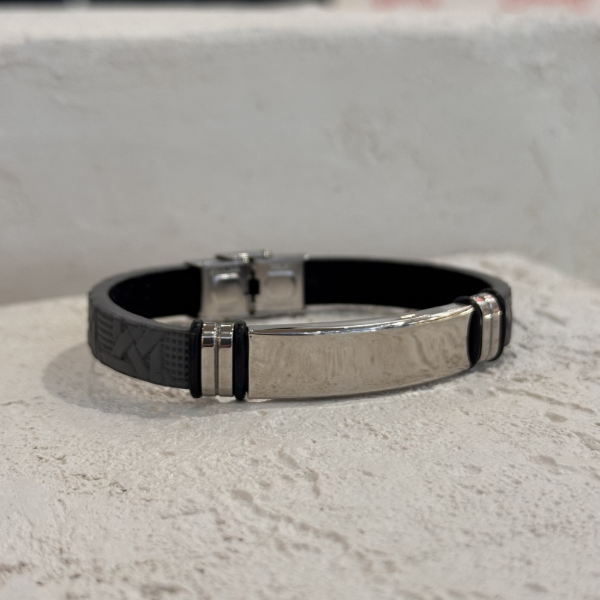 Producto - Pulsera cuero gris