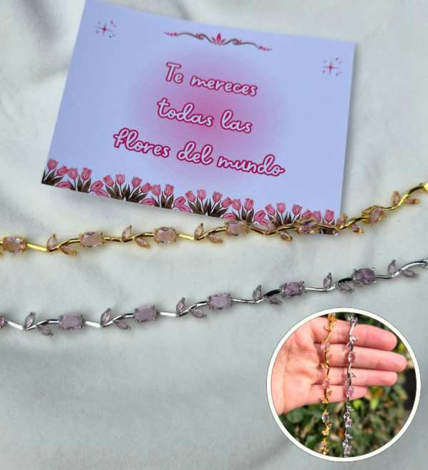 Producto - Pulsera tulipan rosa - 0