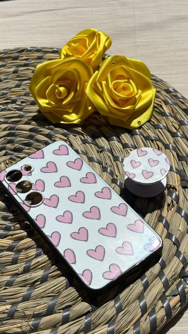 Producto - Case corazon + pop socket - Samsung S23