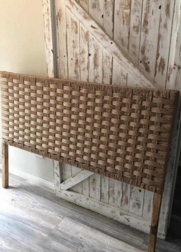 Producto - Respaldo Nórdica Amaia - 2,00 m - Álamo Encerado + Tejido Craft