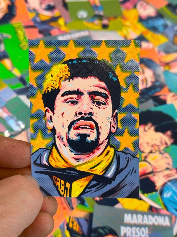 Producto - Stickers de Diego en serigrafía - 2