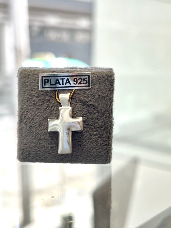 Producto - Dije cruz lisa plata 925