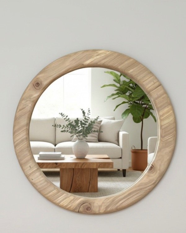 Producto - Marco de Espejo de Ciprés redondo