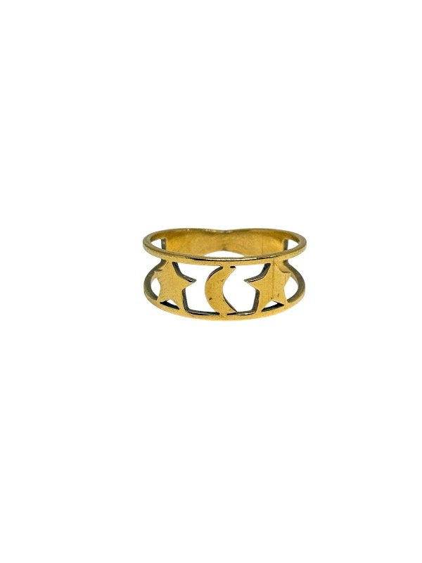 Producto - Anillo nova acero dorado