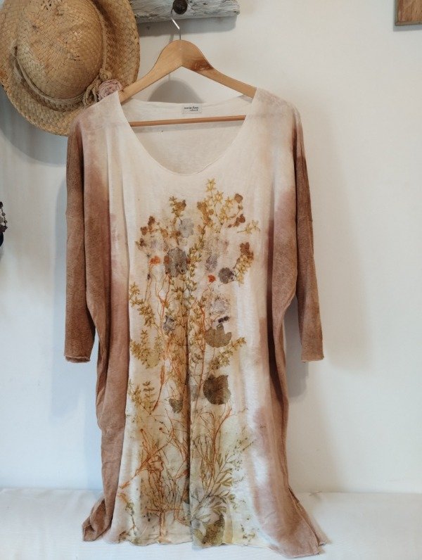 Producto - Remerón ECOPRINT hilo manga 3/4  TERRACOTA Largo