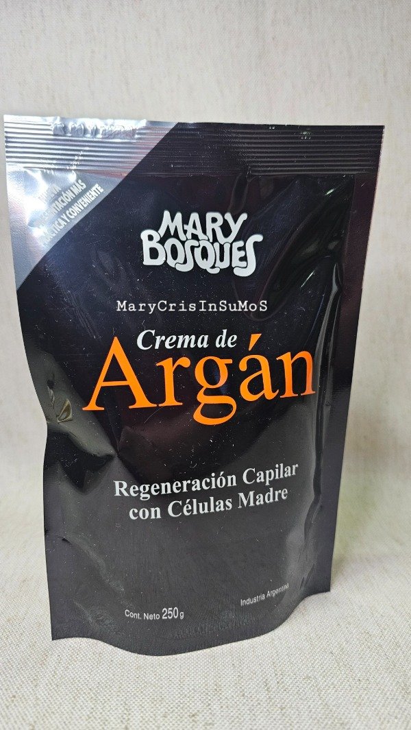 Producto - DOY PACK ARGAN Y CELULAS MADRES 250gr. MARY BOSQUES