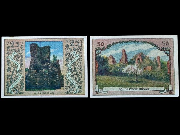 Producto - Alemania - Stecklenburg (1921) Set 50 y 25 Pfennig