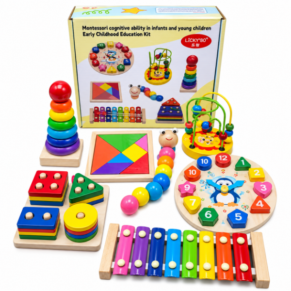Producto - Kit JUGUETES DE MADERA 6 en 1