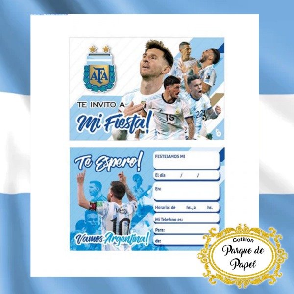 Producto - Invitaciones Argentina (x10 u.)