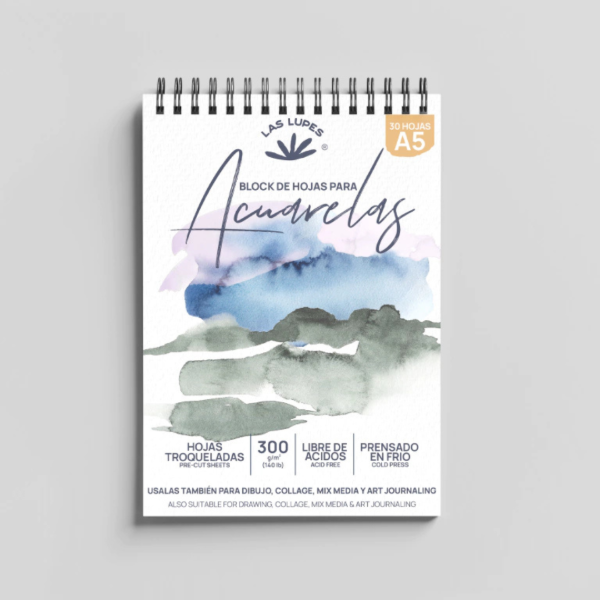 Producto - BLOCK HOJAS PARA ACUARELAS - A5
