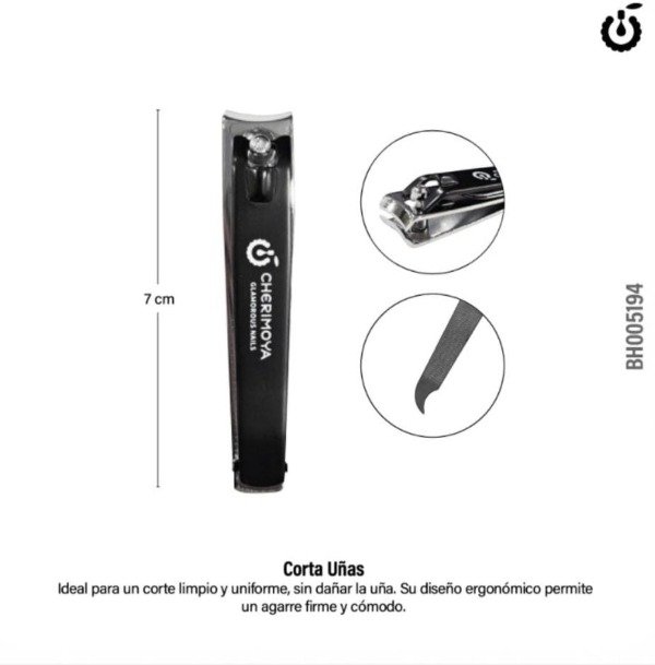 Producto - CORTA UÑAS ACERO PROFESIONAL CHERIMOYA BH005194