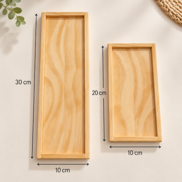 Producto - Bandeja de pino ancha - 4