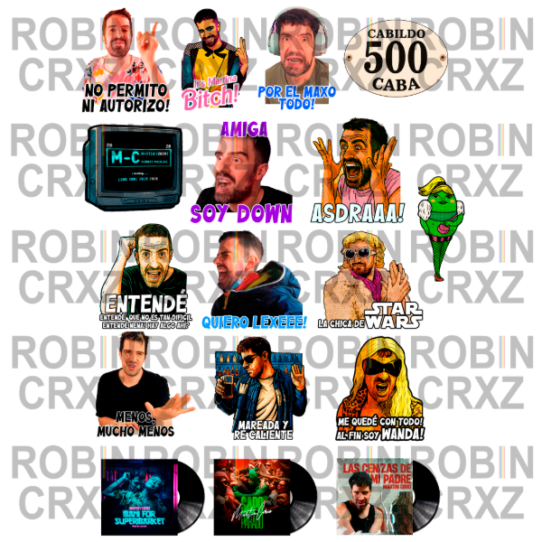 Producto - Martin Cirio Pack 3 de Stickers