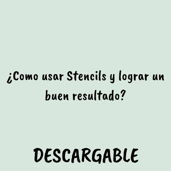 Producto - Como Usar Stencils y lograr un buen Resultado
