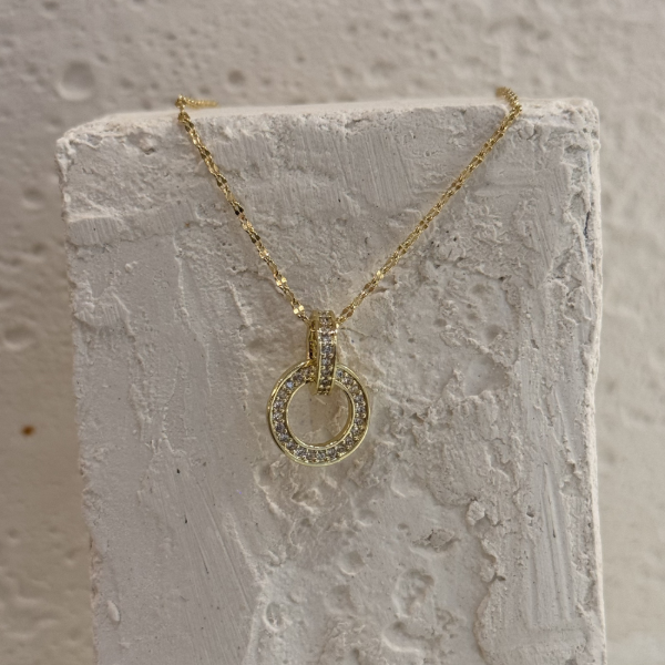 Producto - Collar circulo strass AD