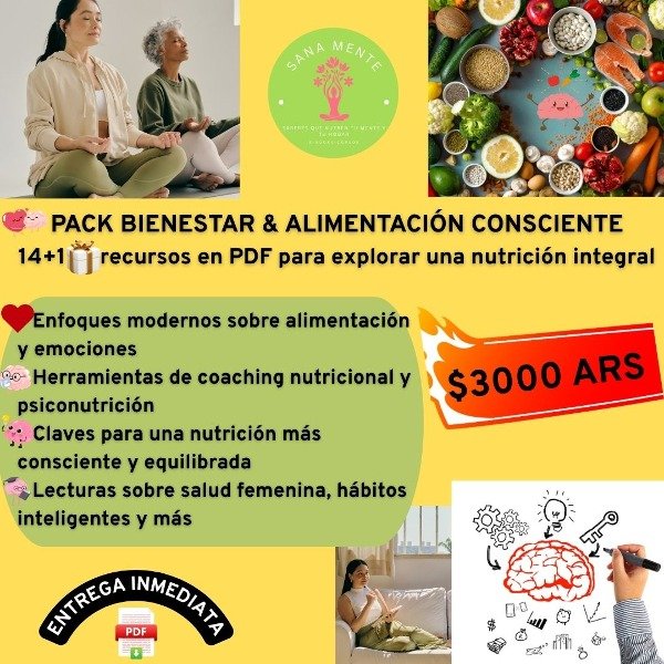 Producto - PACK BIENESTAR y ALIMENTACIÓN CONSCIENTE