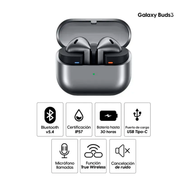 Producto - Earbuds BT SAMSUNG Galaxy Buds 3 negros - 4