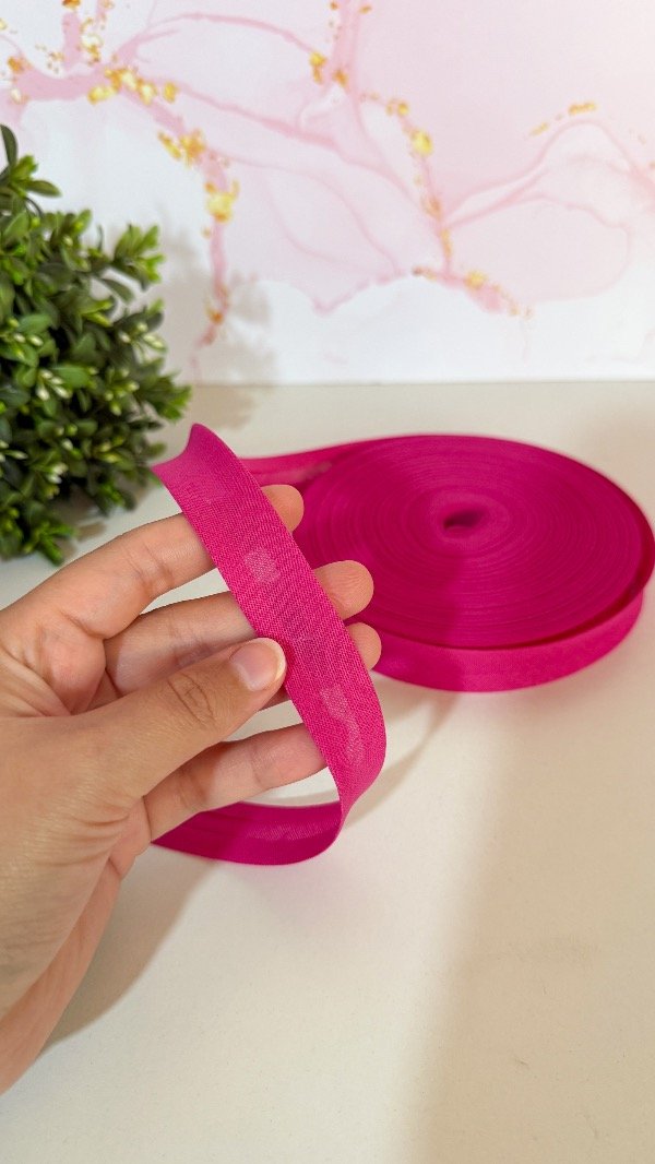 Producto - Cinta bies lisa fucsia - 3mts