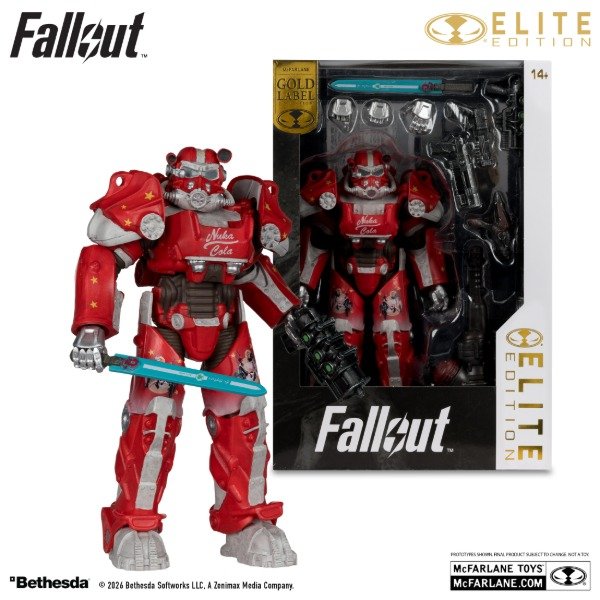 Producto - Fallout 76 Nuka Cola T-60 Elite Edition #8 Gold Label McFarlane Toys - 0