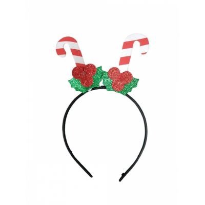 Producto - Vincha de navidad bastones