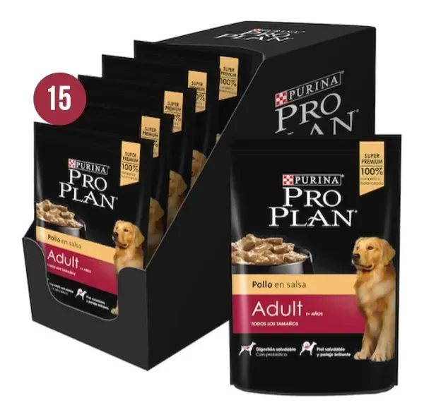 Producto - PRO PLAN CAJA POUCH POLLO 15 UNI