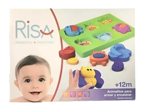 Producto - Animalitos para armar y encastrar RISA