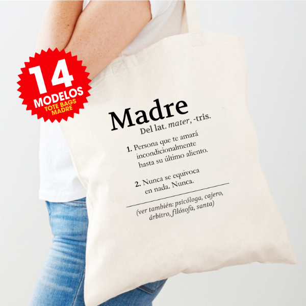 Producto - Plantillas Tote Bags Día de la Madre Definición Totebag Sublimar DTF #BM107
