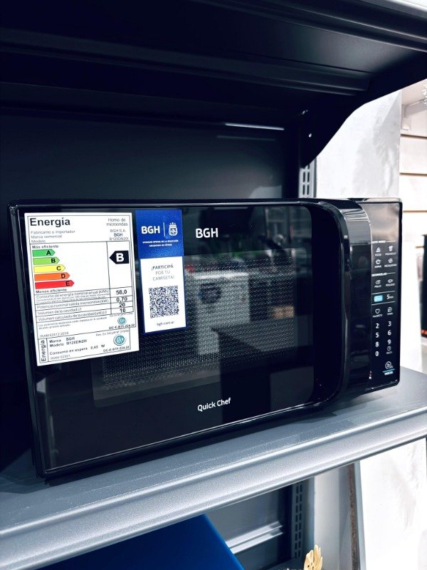 Producto - Microondas BGH Digital Negro 20 Litros