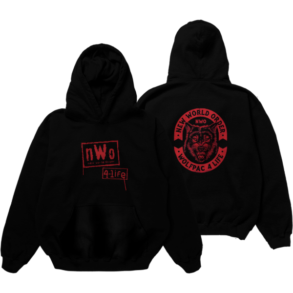 Producto - NEW WORLD ORDER [nWo Wolf Face Red - Buzo Canguro]