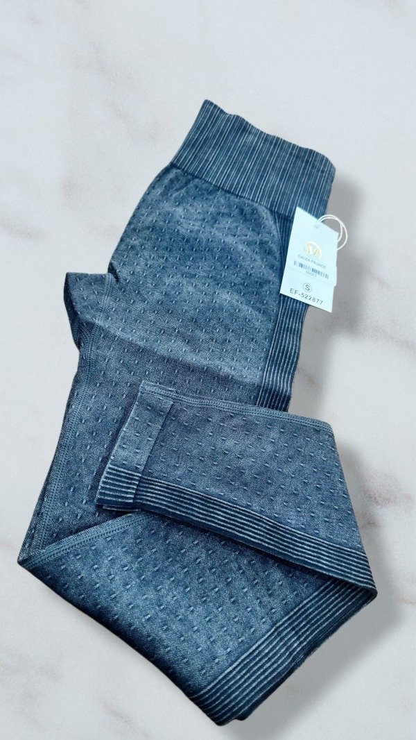 Producto - Calza larga con frunce (gris prelavado)