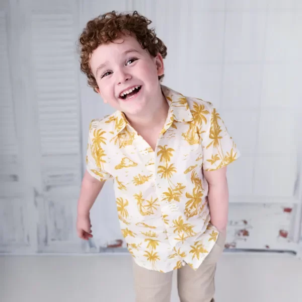 Producto - CAMISA PALM MOSTAZA