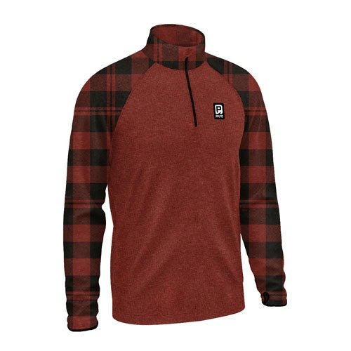 Producto - BUZO PAYO POLAR ESTAMPADO ESCOSES ROJO