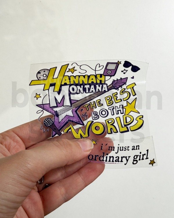 Producto - Sticker DTF UV x2 HANNAH MONTANA - Hannah Montana