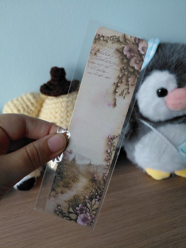 Producto - Señalador literario - Vintage con flores #013