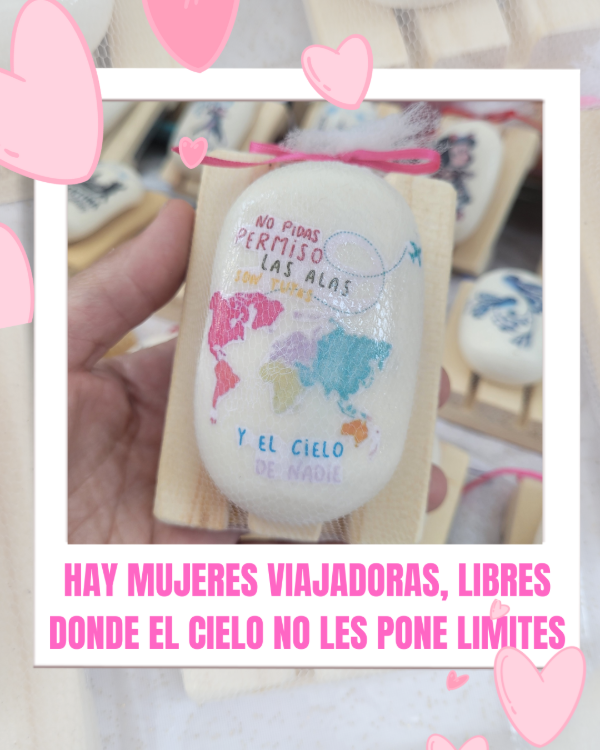 Producto - JABON MAPAMUNDI CON FRASE