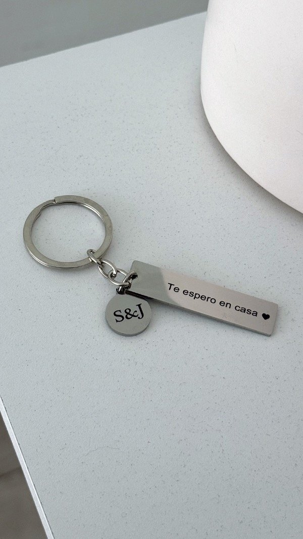 Producto - Llavero CASA ES CON VOS 5cm ACERO - 6