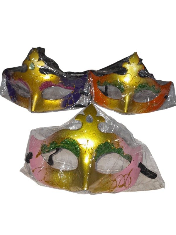 Producto - Antifaces dorados con colores