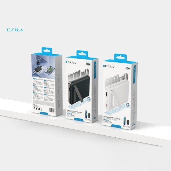 Producto - Cargador Portatil Ezra de 10000mAh C de Salida Inalámbrica de 15W PB133.