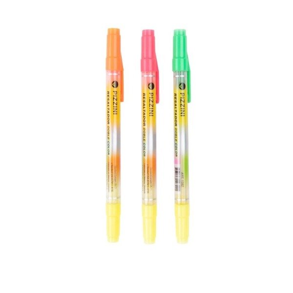 Producto - Resaltador doble punta fluo PIZZINI